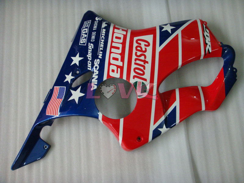 Castrol - Red Blue Fairings and Bodywork For 2004-2007 CBR600F4i #LF4506