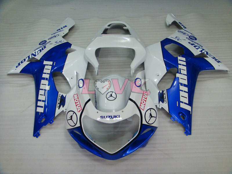 Jordan - Blue White Fairings and Bodywork For 2000-2003 GSX-R750 #LF6775