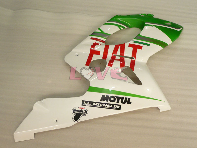 FIAT - Green White Fairings and Bodywork For 1997-2007 YZF600R #LF7930