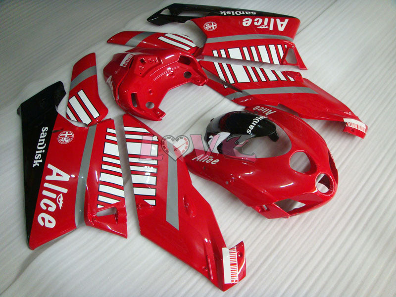 Alice - Red Black Fairings and Bodywork For 2005-2006 749 #LF5717