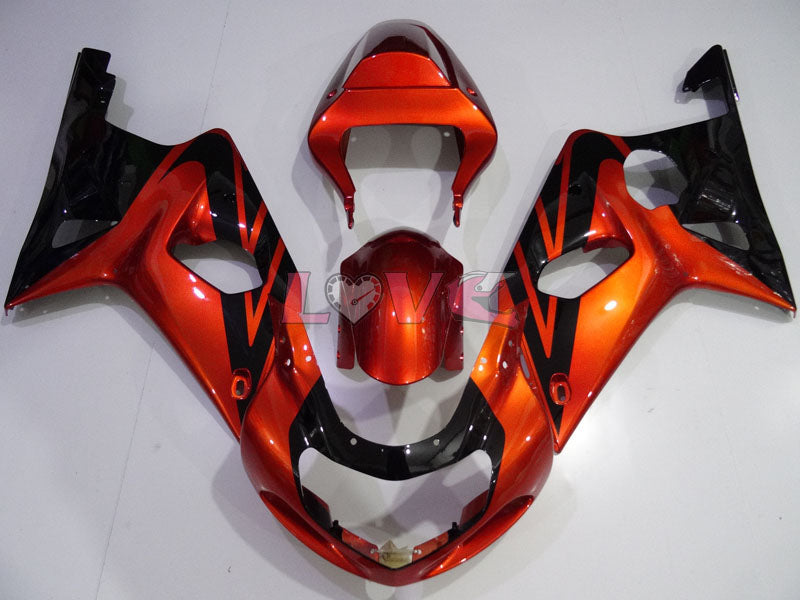 Factory Style - Orange Black Fairings and Bodywork For 2001-2003 GSX-R600 #LF6734