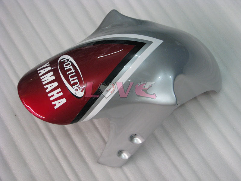 Fortuna - Red Silver Fairings and Bodywork For 2000-2001 YZF-R1 #LF3617