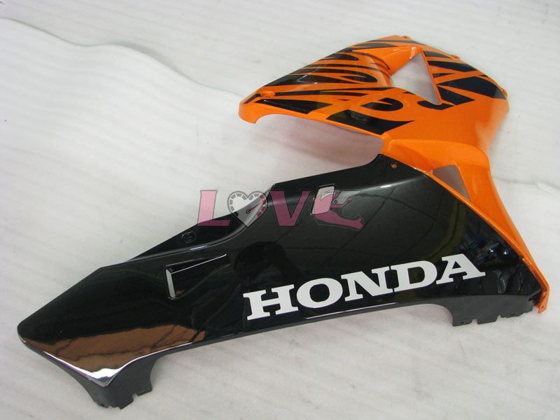Flame - Orange Black Fairings and Bodywork For 2003-2004 CBR600RR #LF5412