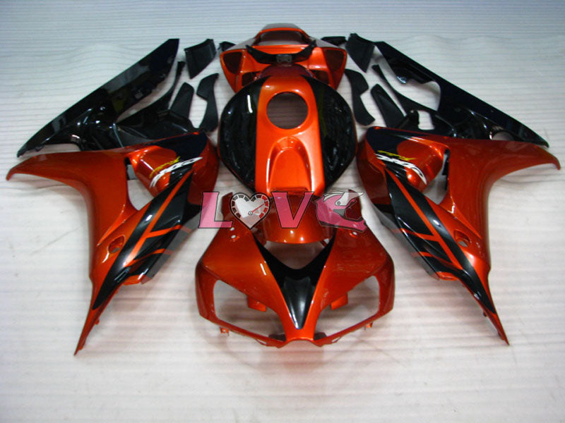 Fireblade - Orange Black Fairings and Bodywork For 2006-2007 CBR1000RR #LF7258
