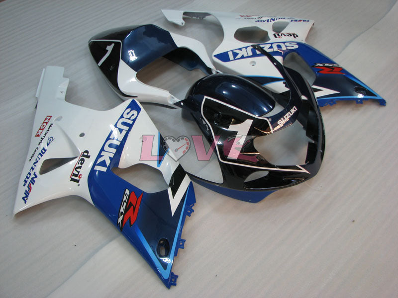 DUNLOP - Blue White Fairings and Bodywork For 2000-2002 GSX-R1000 #LF4166