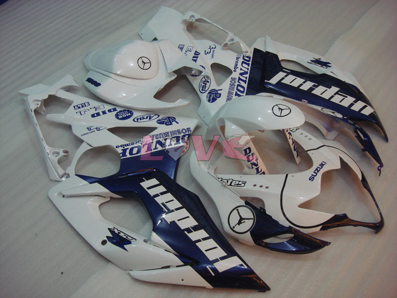 DUNLOP Jordan - Blue White Fairings and Bodywork For 2005-2006 GSX-R1000 #LF5890