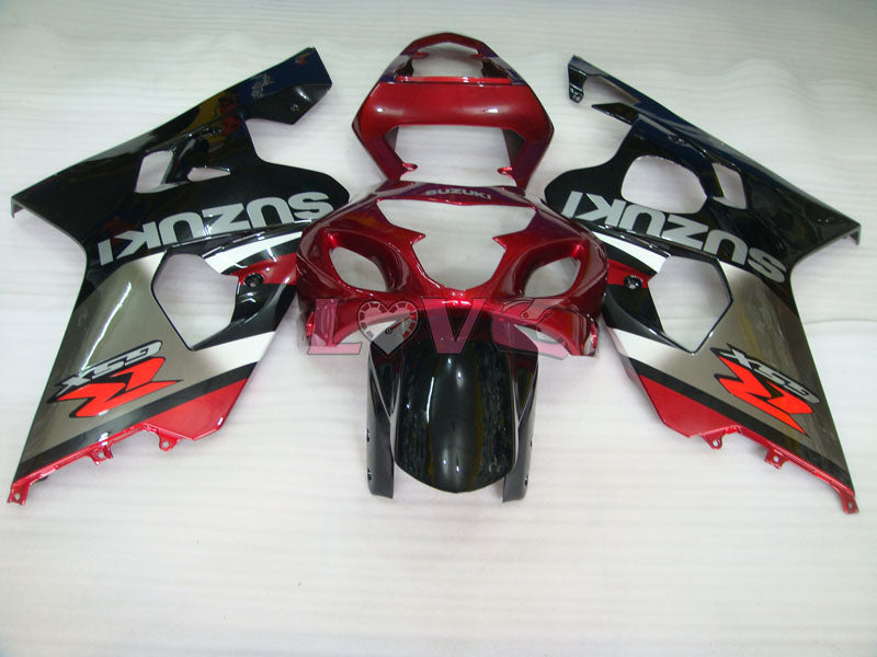 Factory Style - Red Black Fairings and Bodywork For 2004-2005 GSX-R600 #LF6447