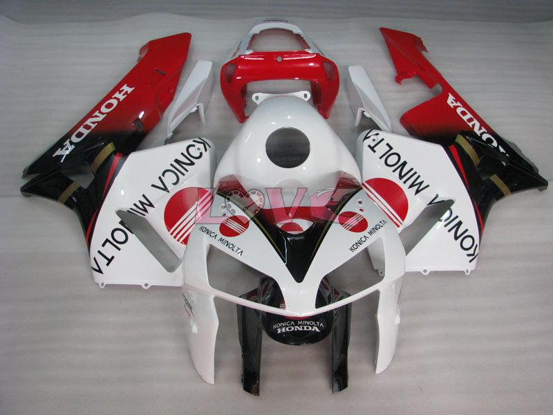 Konica Minolta - Red White Fairings and Bodywork For 2005-2006 CBR600RR #LF7566