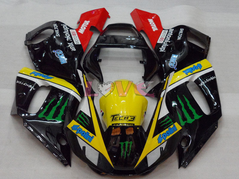 Monster - Red Yellow Black Fairings and Bodywork For 1998-2002 YZF-R6 #LF3375