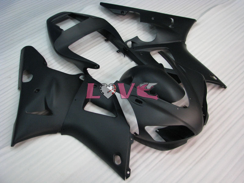 No sticker / decal Factory Style - Black Matte Fairings and Bodywork For 1998-1999 YZF-R1 #LF3579