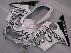 Customize - White Black Fairings and Bodywork For 1999-2000 CBR600F4 #LF4512