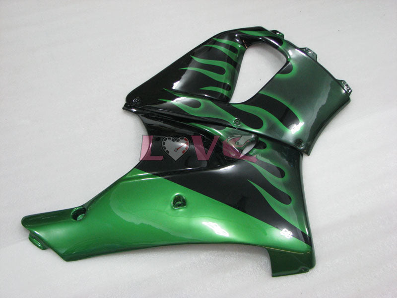 Flame - Green Black Fairings and Bodywork For 1998-1999 CBR919RR #LF7977