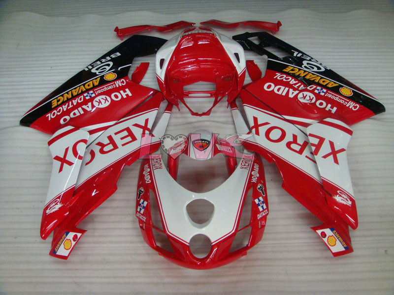 Xerox - Red White Fairings and Bodywork For 2003-2004 999 #LF5505