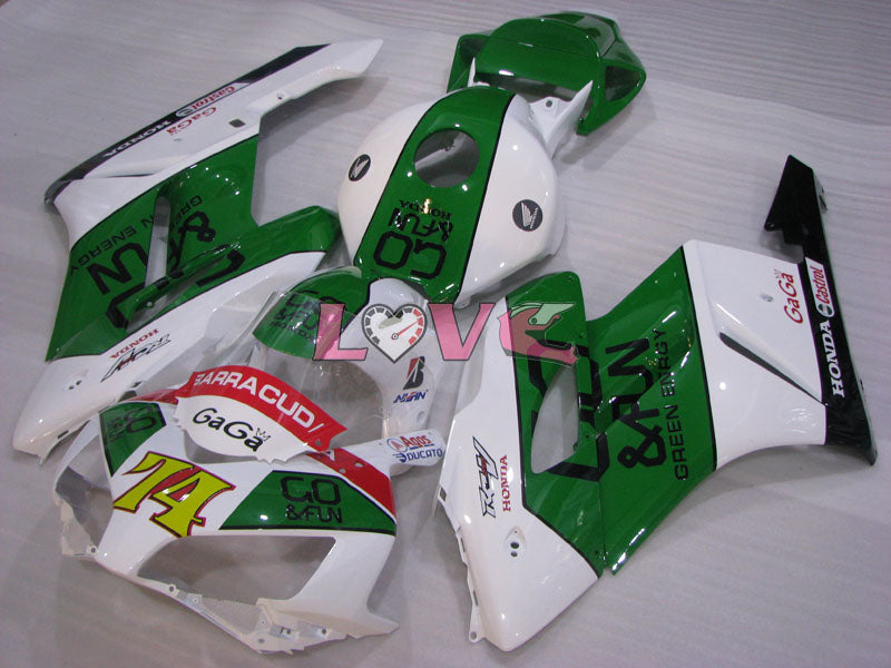 GO&FUN - Green White Fairings and Bodywork For 2004-2005 CBR1000RR #LF4407