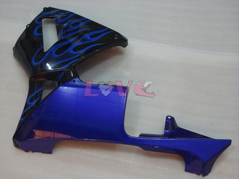 Flame - Blue Black Fairings and Bodywork For 2003-2004 CBR600RR #LF4454