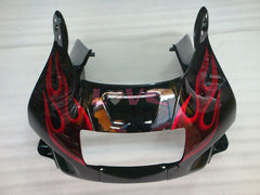 Flame - Red Black Fairings and Bodywork For 1991-1994 CBR600F2 #LF4541