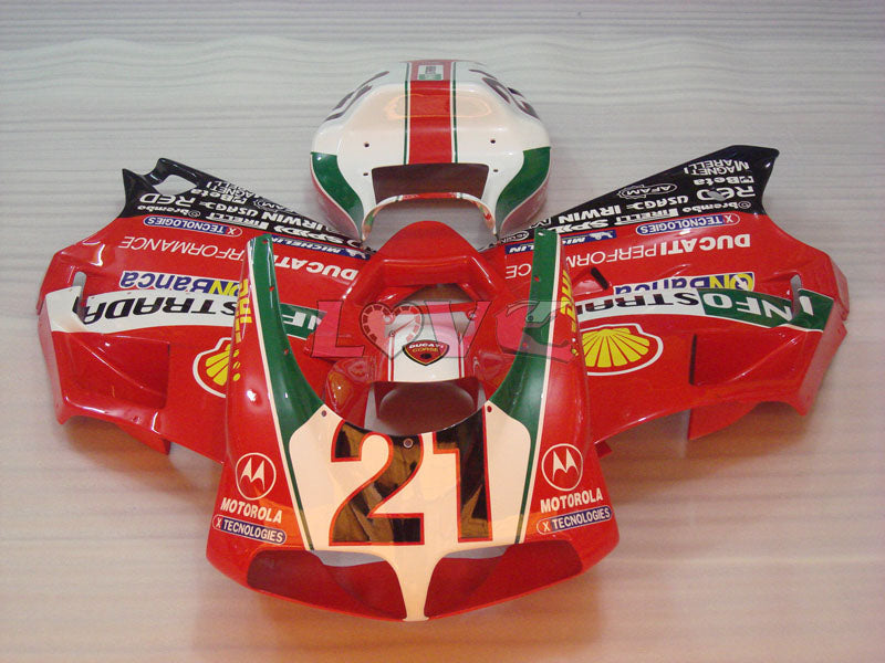 INFO STRADA - Red White Black Fairings and Bodywork For 1994-1998 916 #LF3164