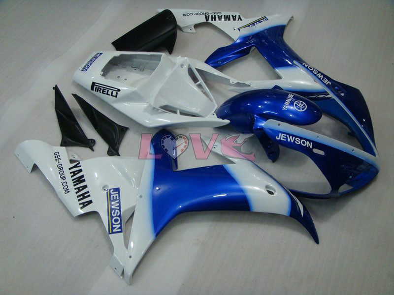 JEWSON - Blue White Fairings and Bodywork For 2002-2003 YZF-R1 #LF7030