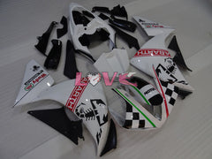 ABARTH - Black White Fairings and Bodywork For 2009-2011 YZF-R1 #LF3637
