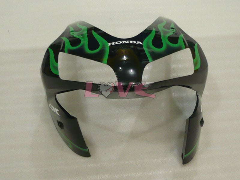 Flame - Green Black Fairings and Bodywork For 2003-2004 CBR600RR #LF4468