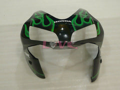 Flame - Green Black Fairings and Bodywork For 2003-2004 CBR600RR #LF4468