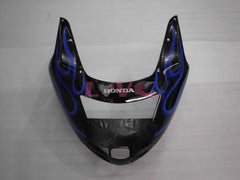 Flame - Blue Black Fairings and Bodywork For 1996-2007 CBR1100XX #LF4312