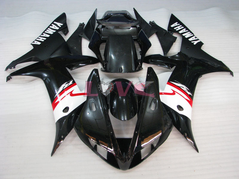 Factory Style - White Black Fairings and Bodywork For 2002-2003 YZF-R1 #LF7023
