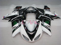 Monster - White Black Fairings and Bodywork For 2006-2007 NINJA ZX-10R #LF6228