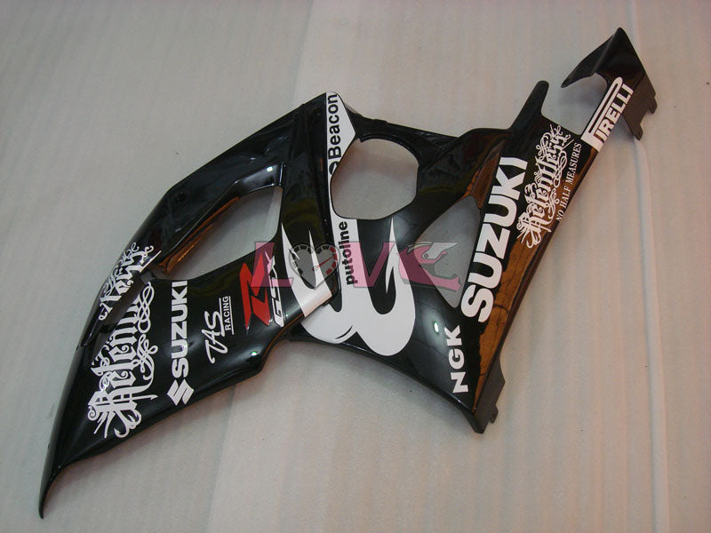 Beacon - White Black Fairings and Bodywork For 2005-2006 GSX-R1000 #LF5934