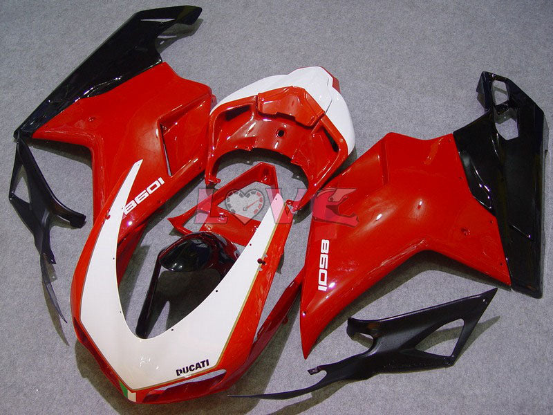 Factory Style - Red White Fairings and Bodywork For 2009-2011 1198 #LF5527