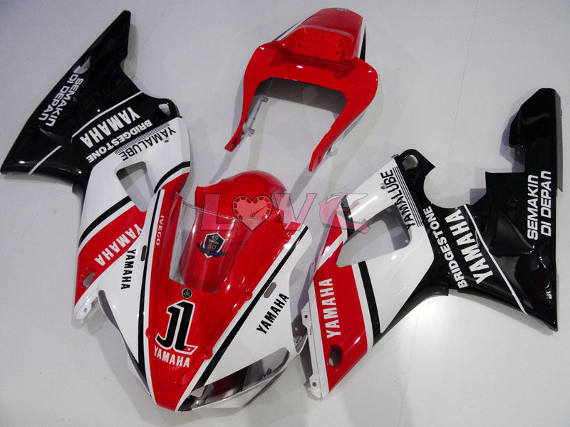 Factory Style - Red White Black Fairings and Bodywork For 2000-2001 YZF-R1 #LF3619