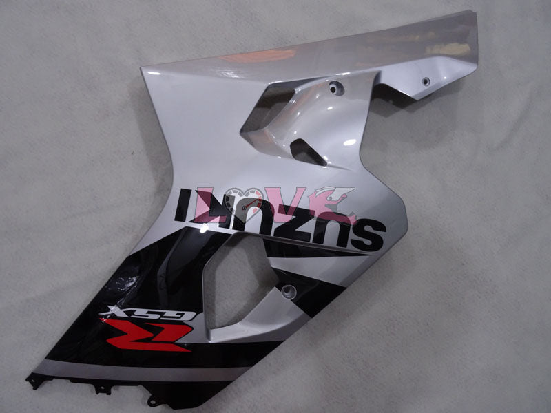 Factory Style - Black Silver Fairings and Bodywork For 2004-2005 GSX-R750 #LF4093