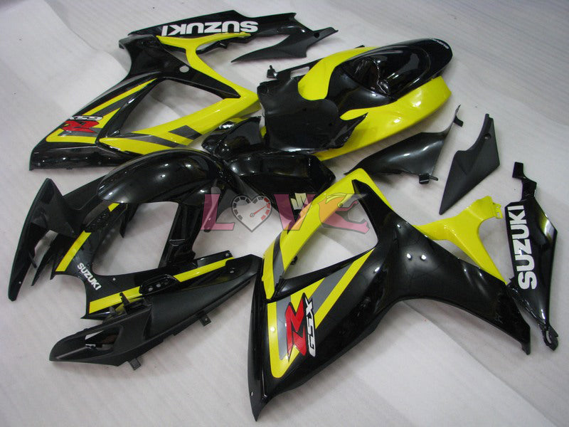 Factory Style - Yellow Black Fairings and Bodywork For 2006-2007 GSX-R750 #LF6522