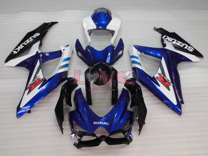Factory Style - Blue White Black Fairings and Bodywork For 2008-2010 GSX-R600 #LF3962