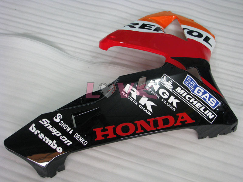 Repsol - Orange Black Fairings and Bodywork For 2005-2006 CBR600RR #LF4421