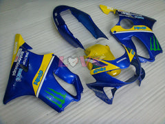 Monster MOTUL - Yellow Blue Fairings and Bodywork For 1999-2000 CBR600F4 #LF4513