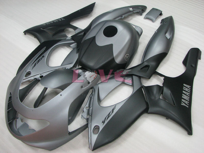 Factory Style - Black Grey Fairings and Bodywork For 1997-2007 YZF600R #LF7924