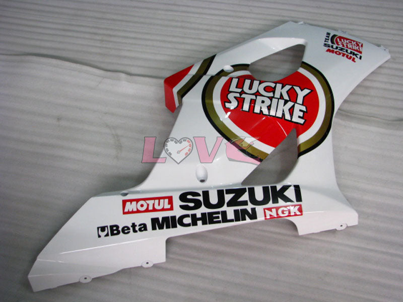 Lucky Strike - Red White Fairings and Bodywork For 2003-2004 GSX-R1000 #LF3853