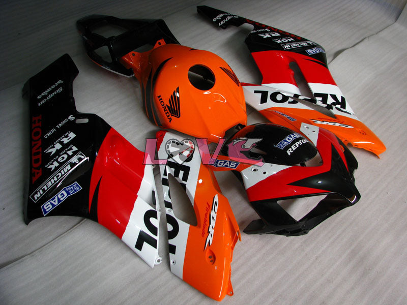 Repsol - Orange Black Fairings and Bodywork For 2004-2005 CBR1000RR #LF7301