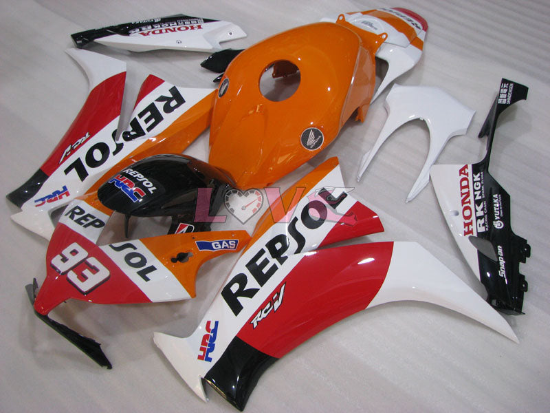 Repsol - Orange White Fairings and Bodywork For 2012-2016 CBR1000RR #LF4315