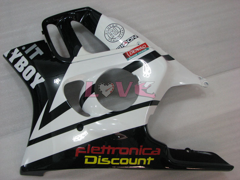 PlayBoy - White Black Fairings and Bodywork For 1997-1998 CBR600F3 #LF4524