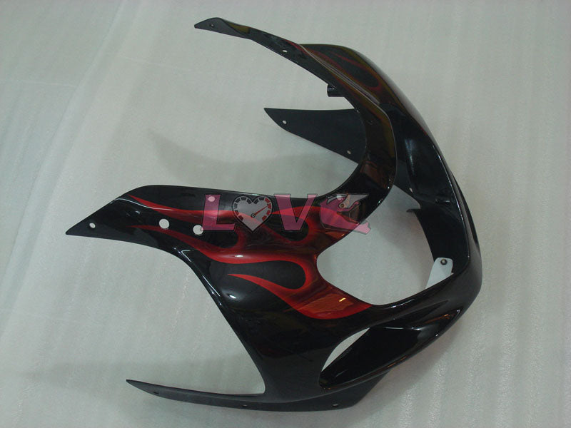 Flame - Red Black Fairings and Bodywork For 2001-2003 GSX-R600 #LF6783