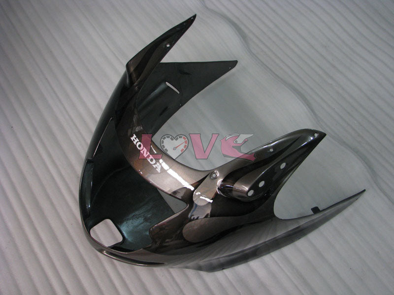 Flame - Black Grey Fairings and Bodywork For 1996-2007 CBR1100XX #LF5136