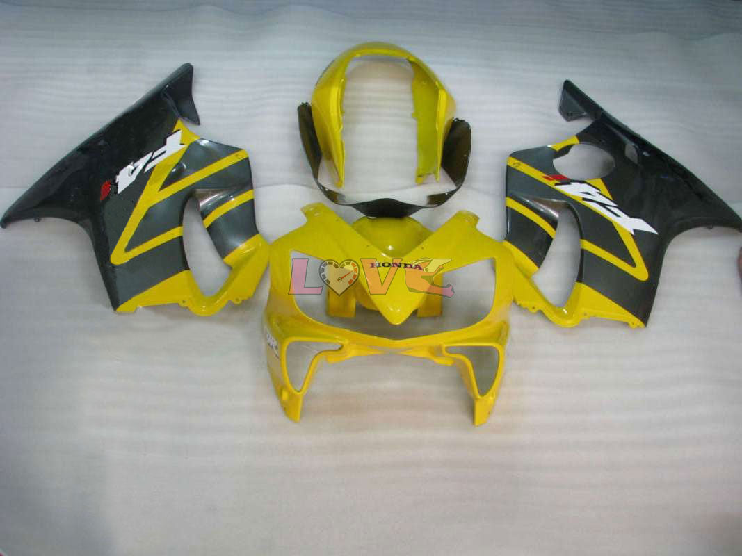 Factory Style - Yellow Silver Fairings and Bodywork For 2004-2007 CBR600F4i #LF7623