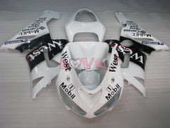 West - White Black Fairings and Bodywork For 2005-2006 NINJA ZX-6R #LF5965