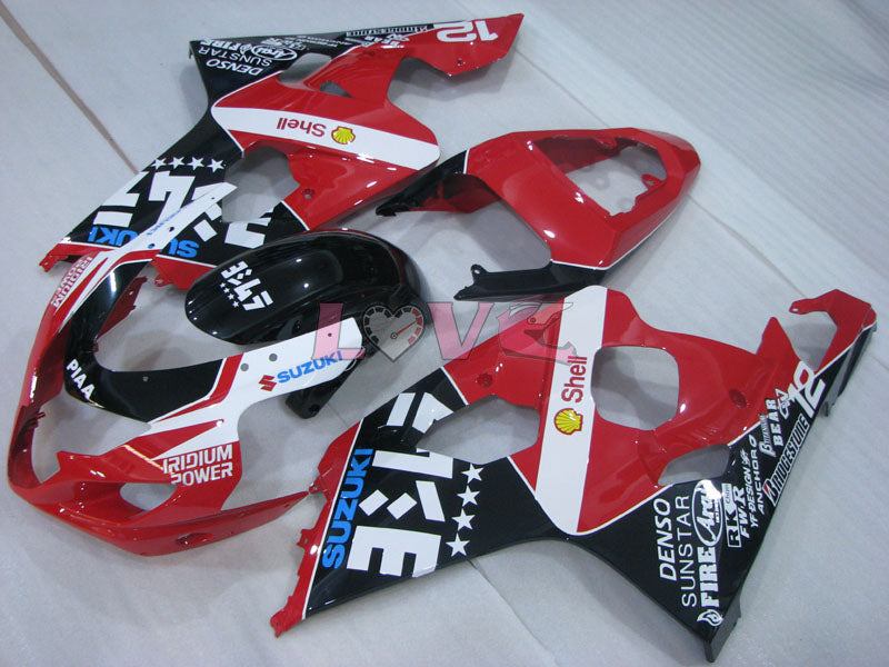 RK - Red Black Fairings and Bodywork For 2004-2005 GSX-R600 #LF4118