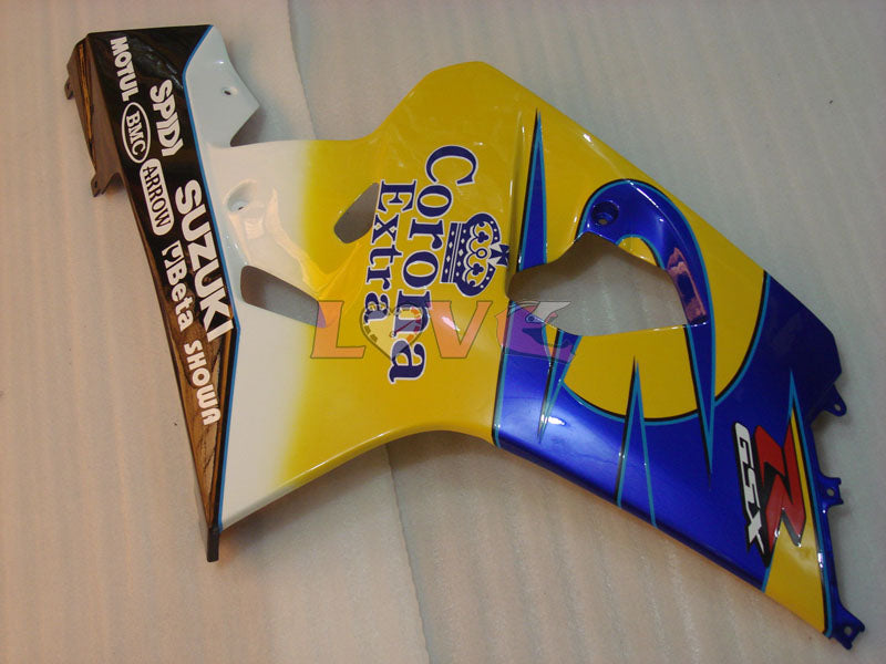 Corona - Yellow Blue Fairings and Bodywork For 2004-2005 GSX-R750 #LF6597