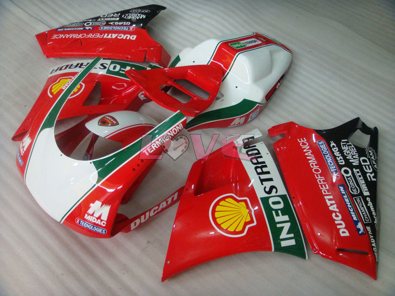 INFO STRADA - Red White Fairings and Bodywork For 1994-2002 748 #LF5795
