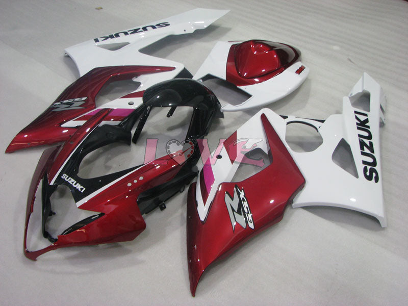 Factory Style - Red White Fairings and Bodywork For 2005-2006 GSX-R1000 #LF3846