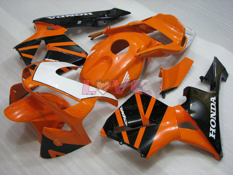 Factory Style - Orange Black Fairings and Bodywork For 2003-2004 CBR600RR #LF5353